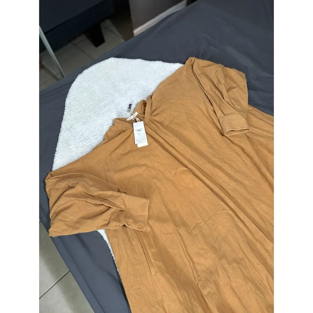 11.11 Eleven Eleven Women's Dancers Robe Button Mustard Yellow Size‎ Medium